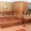 combo giường 1m8x2m dát phản + tủ 4 buồng gỗ xoan đào