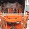 Bàn ăn gỗ xoan đào – bàn tròn – 6 ghế
