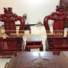 Bộ bàn ghế nghê đỉnh gỗ hương đỏ nam phi