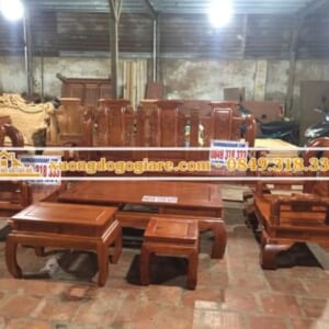 Bộ tần thủy hoàng tay 12 gỗ hương đá của anh Hướng ở Nam Định