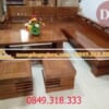 Sofa góc gỗ sồi