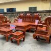 Bàn ghế tần thuỷ hoàng gỗ hương đá hàng siêu vip tay 12 chân 14