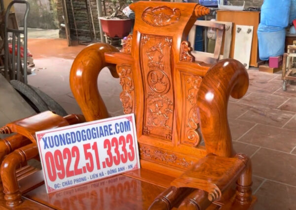 Bàn ghế tần thuỷ hoàng gỗ hương đá hàng vip